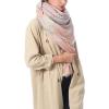 imageAmerican Trends Womens Fall Winter Scarf Plaid Tassel Soft Warm Blanket Scarves Womens Shawl WrapsGrey Pink