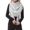 imageAmerican Trends Womens Fall Winter Scarf Plaid Tassel Soft Warm Blanket Scarves Womens Shawl WrapsLight Grey
