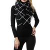 imageAmerican Trends Womens Fall Winter Scarf Plaid Tassel Soft Warm Blanket Scarves Womens Shawl WrapsScarf Black