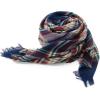 imageAmerican Trends Womens Fall Winter Scarf Plaid Tassel Soft Warm Blanket Scarves Womens Shawl WrapsScarf Navy Blue