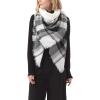 imageAmerican Trends Womens Fall Winter Scarf Plaid Tassel Soft Warm Blanket Scarves Womens Shawl WrapsScarfblack White