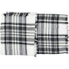 imageAmerican Trends Womens Fall Winter Scarf Plaid Tassel Soft Warm Blanket Scarves Womens Shawl WrapsScarfblack White