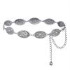 imageAmerican Trends Womens Western Belts Metal Chain Belt Country Cowgirl Belt Waist Chain Y2K Boho Concho BeltSilverc