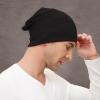 imageBeanie for MenWomen Slouchy Beanie Hats Hip Hop Skull Cap Baggy Stylish LightweightA Black
