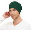 imageBeanie for MenWomen Slouchy Beanie Hats Hip Hop Skull Cap Baggy Stylish LightweightA Green