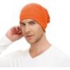 imageBeanie for MenWomen Slouchy Beanie Hats Hip Hop Skull Cap Baggy Stylish LightweightA Orange