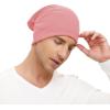imageBeanie for MenWomen Slouchy Beanie Hats Hip Hop Skull Cap Baggy Stylish LightweightA Pink