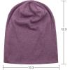 imageBeanie for MenWomen Slouchy Beanie Hats Hip Hop Skull Cap Baggy Stylish LightweightA Purple