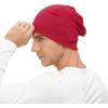 imageBeanie for MenWomen Slouchy Beanie Hats Hip Hop Skull Cap Baggy Stylish LightweightA Red