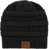 imageBeanies Women Satin Lined Beanie Winter Hats for Women Silk Lined Slouchy Beanie for Winter Warm Knit Cuffed Beanie HatA Black