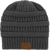 imageBeanies Women Satin Lined Beanie Winter Hats for Women Silk Lined Slouchy Beanie for Winter Warm Knit Cuffed Beanie HatA Dark Grey