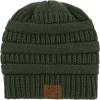 imageBeanies Women Satin Lined Beanie Winter Hats for Women Silk Lined Slouchy Beanie for Winter Warm Knit Cuffed Beanie HatArmy Green