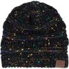 imageBeanies Women Satin Lined Beanie Winter Hats for Women Silk Lined Slouchy Beanie for Winter Warm Knit Cuffed Beanie HatBlack Mix