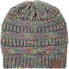 imageBeanies Women Satin Lined Beanie Winter Hats for Women Silk Lined Slouchy Beanie for Winter Warm Knit Cuffed Beanie HatDark Grey Mix