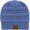 imageBeanies Women Satin Lined Beanie Winter Hats for Women Silk Lined Slouchy Beanie for Winter Warm Knit Cuffed Beanie HatLight Blue
