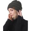 imageBeanies Women Satin Lined Beanie Winter Hats for Women Silk Lined Slouchy Beanie for Winter Warm Knit Cuffed Beanie HatY Blackbeigedark Grey