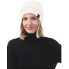 imageBeanies Women Satin Lined Beanie Winter Hats for Women Silk Lined Slouchy Beanie for Winter Warm Knit Cuffed Beanie HatZ Blacklight Greywhitepink