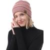 imageBeanies Women Satin Lined Beanie Winter Hats for Women Silk Lined Slouchy Beanie for Winter Warm Knit Cuffed Beanie HatZ Pinkyellowburgundybeige