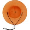 imageBucket hat for Women Men Waterproof Wide Brim Sun Hats Foldable Boonie Safari Fishing Hiking Beach HatsOrange