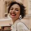 imageHeart Earrings Y2K Love Heart Big Hoop Cute Fun Dangle EarringsDusty PinkMetal