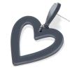 imageHeart Earrings Y2K Love Heart Big Hoop Cute Fun Dangle EarringsGrey