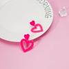 imageHeart Earrings Y2K Love Heart Big Hoop Cute Fun Dangle EarringsGrey
