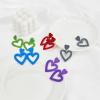 imageHeart Earrings Y2K Love Heart Big Hoop Cute Fun Dangle EarringsWhite