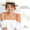 imageHeart Earrings Y2K Love Heart Big Hoop Cute Fun Dangle EarringsWhite