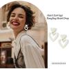 imageHeart Earrings Y2K Love Heart Big Hoop Cute Fun Dangle EarringsWhiteMetal