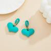 imageLove Heart Earrings for Women Girls Trendy Y2K Drop Earrings Colorful Cute Dangle Statement Earrings Fun Concert Earrings Halloween Mothers Day Birthday GiftLake Blue