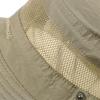 imageMens Sports Sun Hat Wide Brim Summer Hat with UV Protection for Outdoor Hunting Fishing Safari Bucket Sun HatsY Dark Khaki  Beige