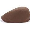 imageNewsboy Flat Cap Hats for Men  Vintage Ivy Cabbie Driving Fitted CapBrown