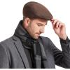 imageNewsboy Flat Cap Hats for Men  Vintage Ivy Cabbie Driving Fitted CapBrown