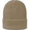 imageSatin Lined Winter Beanie Hats for Women Knit Beanie Hat Slouchy Skull Caps Silk Lining Unisex HatsKhaki