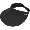 imageSun Hats for Women UV Protection Wide Brim 2 in 1 ZipOff Visor Summer Beach Hat Womens Packable Golf HatBlack