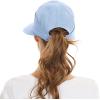 imageSun Hats for Women UV Protection Wide Brim 2 in 1 ZipOff Visor Summer Beach Hat Womens Packable Golf HatBlue