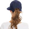 imageSun Hats for Women UV Protection Wide Brim 2 in 1 ZipOff Visor Summer Beach Hat Womens Packable Golf HatNavy