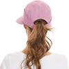 imageSun Hats for Women UV Protection Wide Brim 2 in 1 ZipOff Visor Summer Beach Hat Womens Packable Golf HatPink