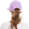 imageSun Hats for Women UV Protection Wide Brim 2 in 1 ZipOff Visor Summer Beach Hat Womens Packable Golf HatPurple