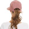 imageSun Hats for Women UV Protection Wide Brim 2 in 1 ZipOff Visor Summer Beach Hat Womens Packable Golf HatSalmon Pink