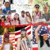 imageSun Visor Hats Cotton Sun Protection Cap Hats Visor HatAmerican Flag