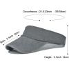 imageSun Visor Hats Cotton Sun Protection Cap Hats Visor HatGrey