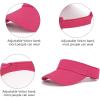 imageSun Visor Hats Cotton Sun Protection Cap Hats Visor HatRose Red