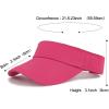 imageSun Visor Hats Cotton Sun Protection Cap Hats Visor HatRose Red