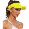 imageSun Visor Hats Cotton Sun Protection Cap Hats Visor HatYellow