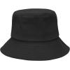 imageUnisex Athletic Bucket Hat Solid Colors Sun Hat with UV Protection for Outdoor Sports Packable Summer HatsBlack