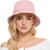 imageUnisex Athletic Bucket Hat Solid Colors Sun Hat with UV Protection for Outdoor Sports Packable Summer HatsPink