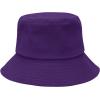 imageUnisex Athletic Bucket Hat Solid Colors Sun Hat with UV Protection for Outdoor Sports Packable Summer HatsQ Deep Purple