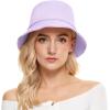 imageUnisex Athletic Bucket Hat Solid Colors Sun Hat with UV Protection for Outdoor Sports Packable Summer HatsQ Purple