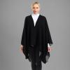 imageWomens Blanket Shawls Wraps Winter Printed Open Front Poncho Cape Plaid Shawls for WomenSeries 31black